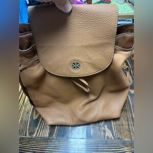 Tory Burch Brody Brown Leather Back Pack
